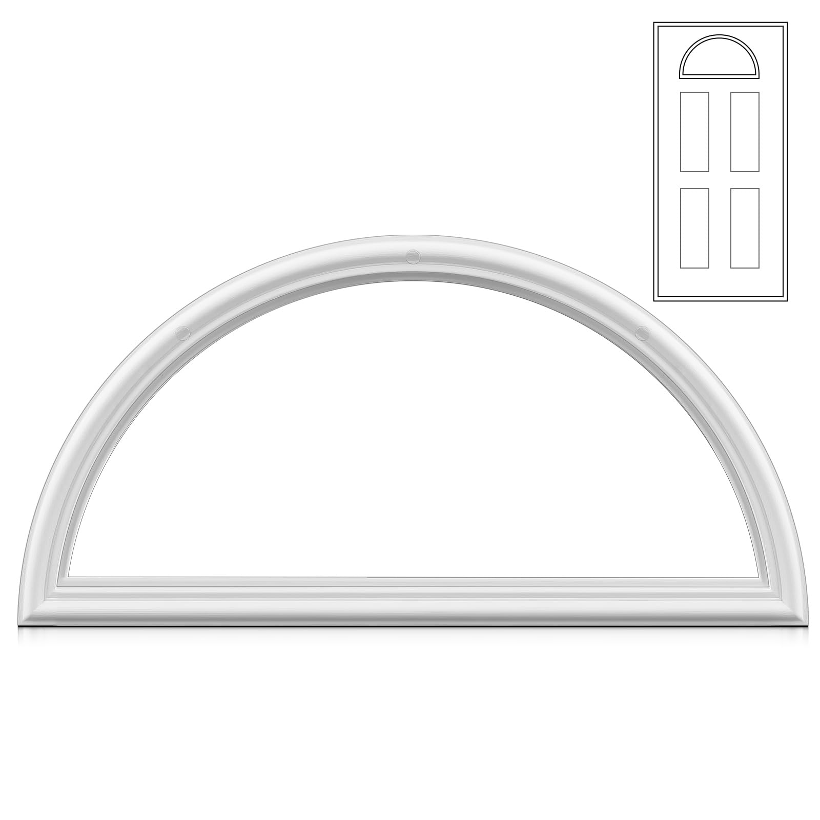 Cadre de porte d'entrée DoubleFill kit de rechange léger pour vitrage de 2,5 cm