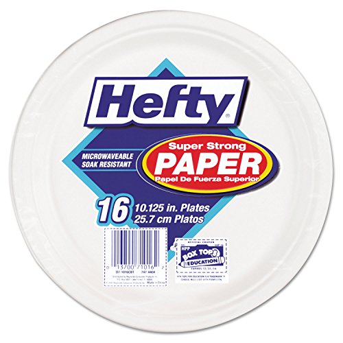 Hefty Super Strong Paper Dinnerware, 16 Oz Bowl, Bagasse, 25/Pack #TOP2