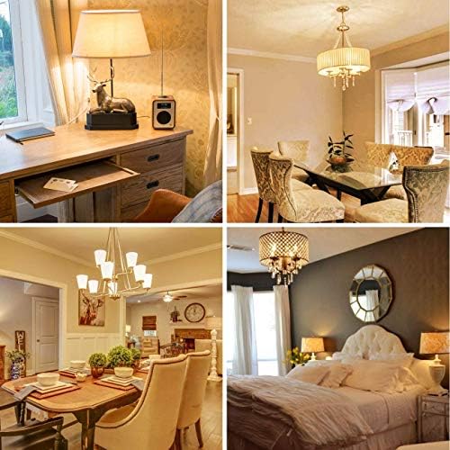 ANWIO B22 LED Bayonet Candle Bulbs, C37 4.5W Plastic Candle Bulbs, 40W Incandescent Bulb Equivalent, 470Lm, 2700K Warm White LED Bulb, Chandeliers Bulb Fiting Non-Dimmable ,220-240V,(6 PCS)