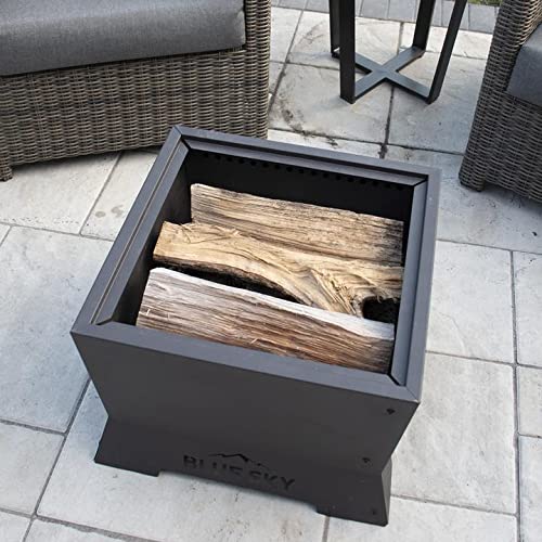 Blue Sky Outdoor Living 22" Square Peak Patio Smokeless Fire Pit, Firewood And/Or Wood Pellet Burning #TOP2