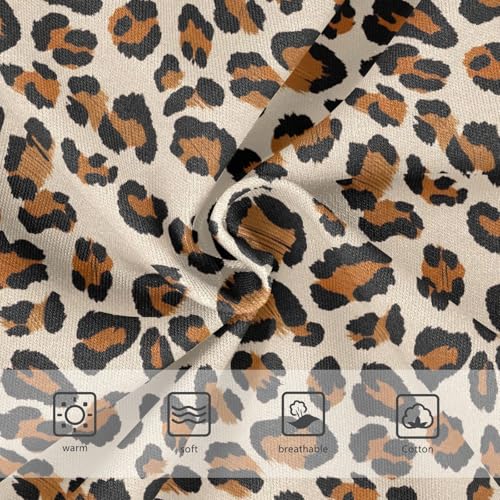 Joisal Toddler Girls Underwear 2t Cotton Cute Panties Girl Print Kids Briefs Undies Leopard Print Beige3