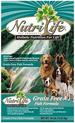 Nutri Life 00115 30 lbs. Grain Free Fish Formula Dog Food