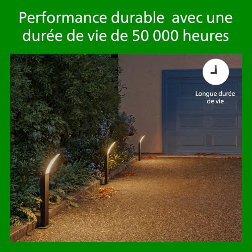 Lampadaire extérieur solaire LED Nissa 3000 K IP44 693 mm - vue 6