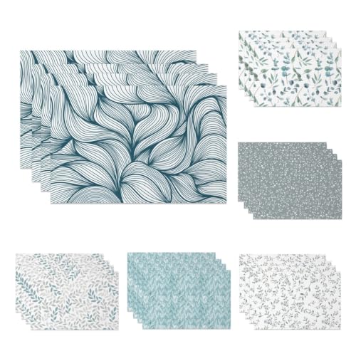 Tapis de table feuilles fraîches (004) imperméable et isolant