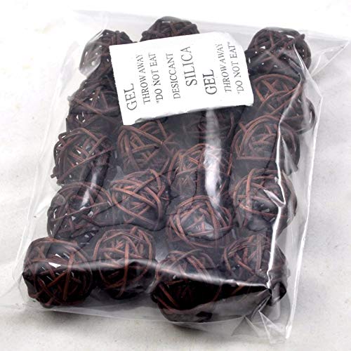 20Pcs Wicker Rattan Balls Table Wedding Party Christmas Decoration (Diameter 1.2 Inch, Dark Brown) #TOP2