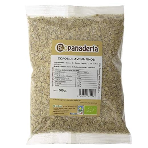 Biopanadería Copos de Avena Integrales Finos Ecológicos 500g
