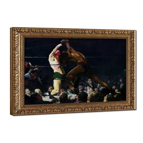 Both Members George Bellows Impression Toile Premium avec Cadre de Qualité
