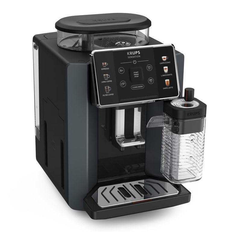 KRUPS Sensation Milk M90, Tam Otomatik Kahve Makinesi, 6 Kahve ve