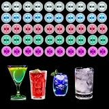 50PCS LED Light Up Drink Coasters,Multi-Color Glowing Cup Coasters with 3 Modes οΌLED Bar Coaster for Bottles, Glasses, Party Decor