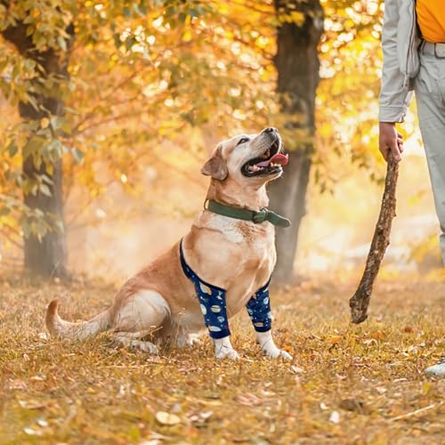 Protetor de cotovelo de cachorro para calos da perna dianteira, manga de recuperação de articulações