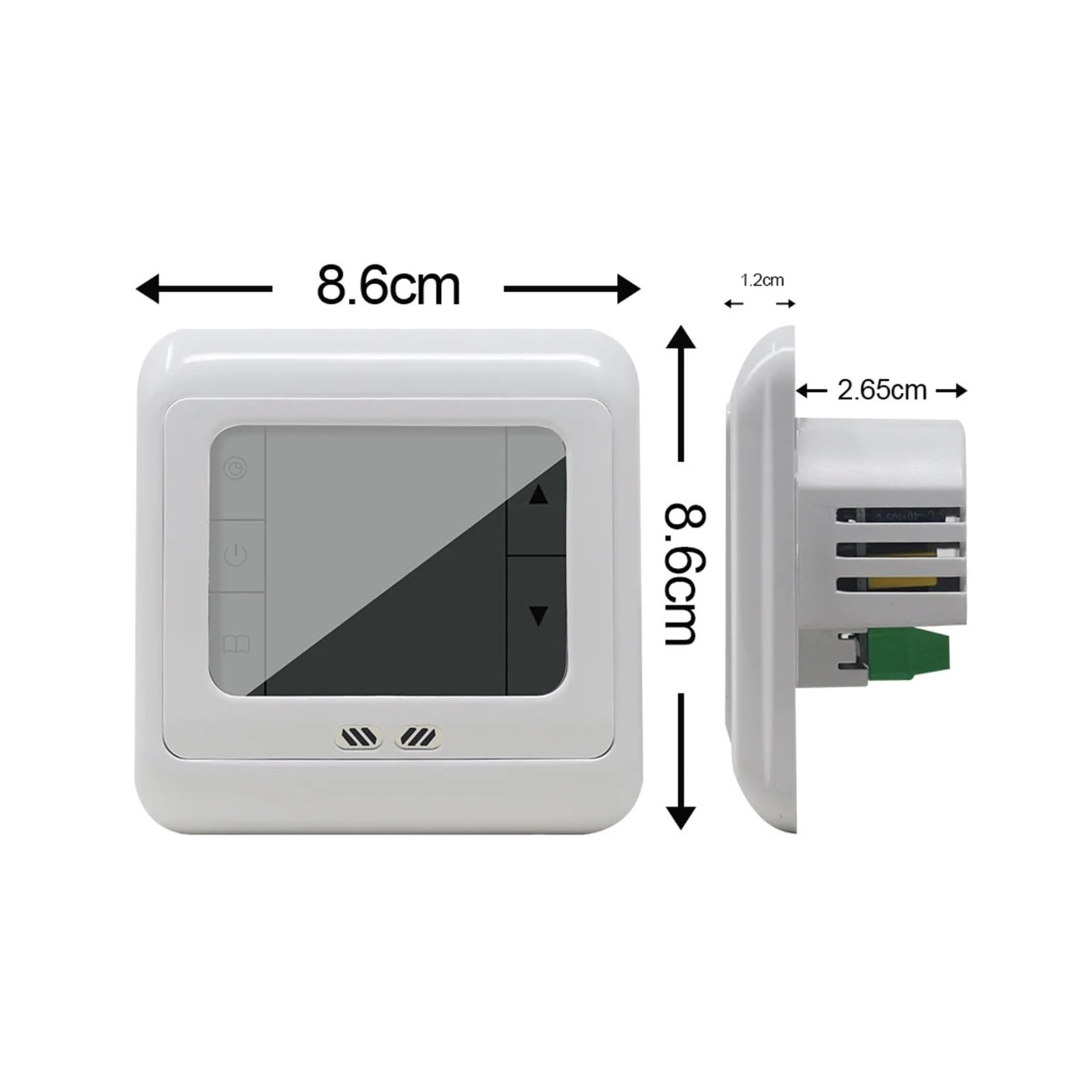 Termostat, 2 Szt. WIFI Cyfrowy Regulator Temperatury Ekran Dotykowy Termostat Ogrzewania Podłogowego Mechaniczny Kontroler Ciepłego Pokoju