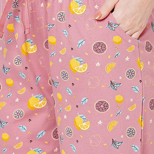 Image of Sweet Dreams Women Printed Round Neck Short Sleeve Cotton Rich Capri Set