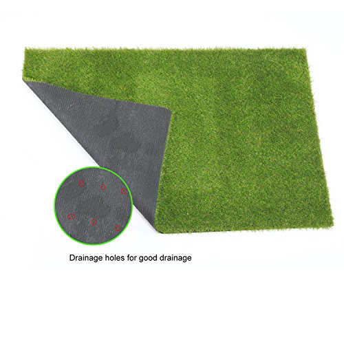 QYH 3.3'x 5' Artificial Mat Fake Grass Turf Green Lawn Carpet Indoor/Outdoor