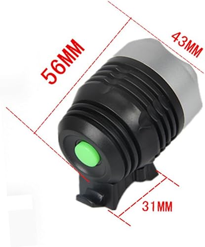 Miniatura 3 de Luxshiny Modo de faro de bicicleta de montaña, brillo ajustable, haz ancho para montar por la noche, lámpara frontal compacta para carretera ciudad