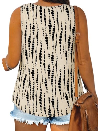 Image of Plus Size Tank Tops for Women Summer Sleeveless Tops Loose Fit Tunic Tanks