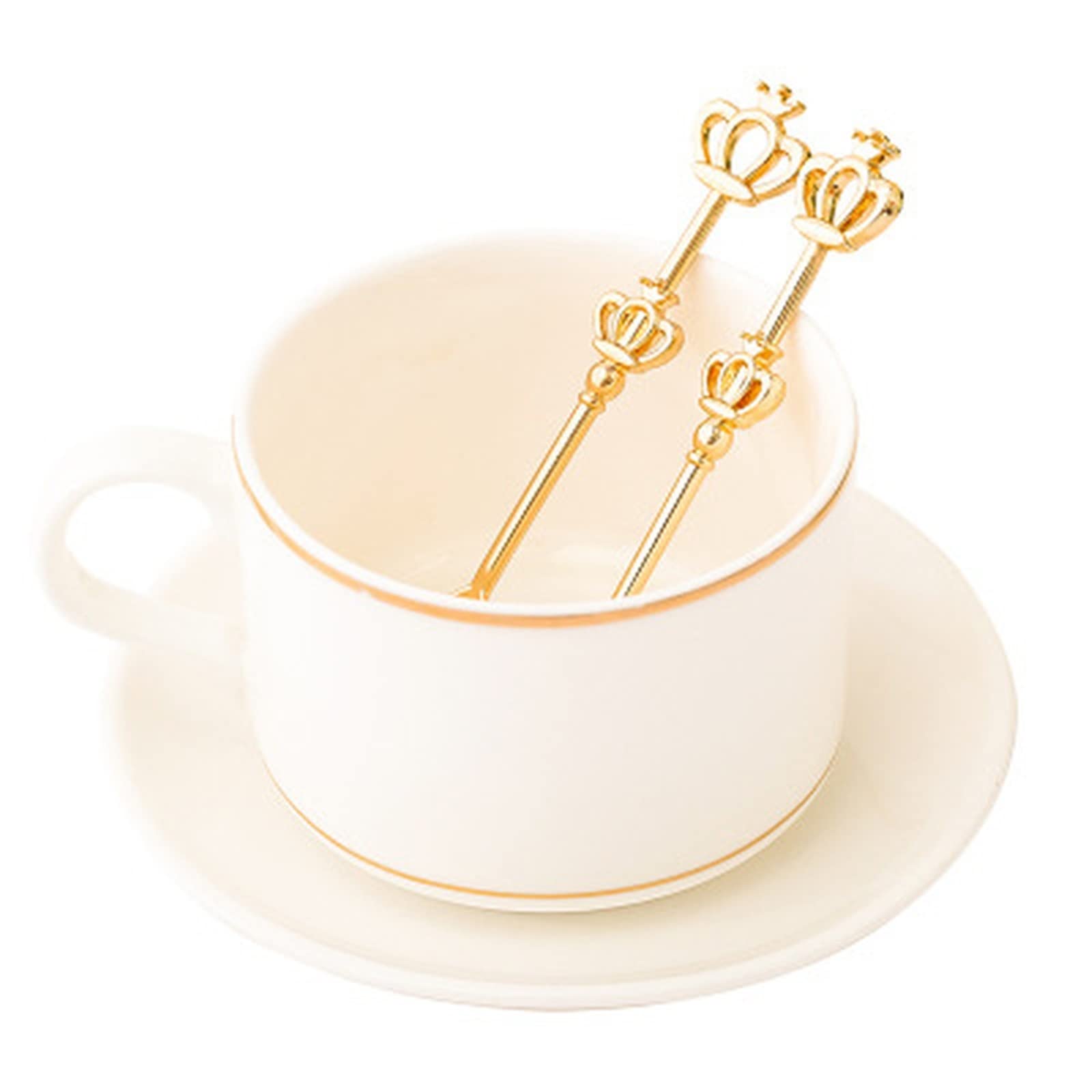 JINGYAN Cuillères à café Stainless Steel Coffee Spoon Teaspoon Wedding Souvenir Bridal Shower Valentine Gifts Party Tools
