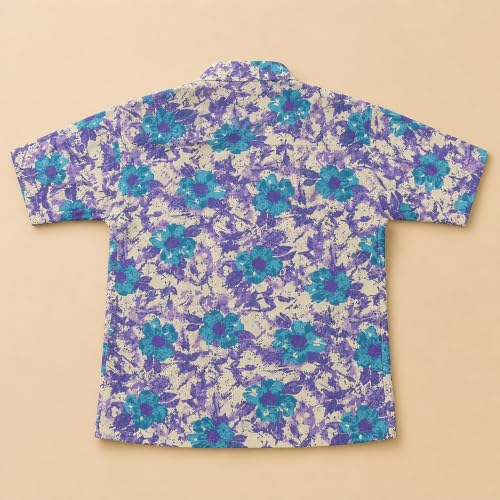 Image of A.T.U.N. (ALL THINGS UBER NICE) Boys 100% Cotton Printed Shirt | Half Sleeve Smart Casual Shirt for Kids | Soft Breathable Button Placket Top for Boys