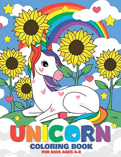 Unicorn Coloring Book: A Unicorn Coloring Activity Book For Kids Ages 4-8 (Us Edition)