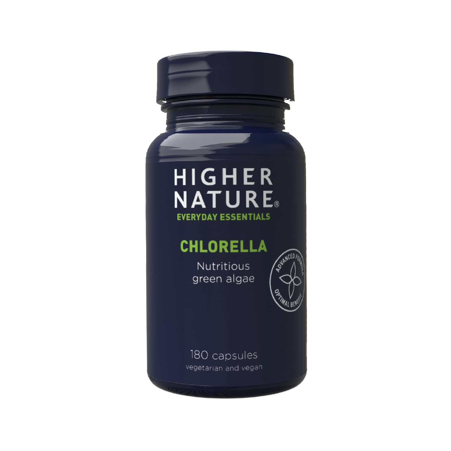Higher Nature - Chlorella - Green Superfood - 250mg Chlorella - 180 Capsules