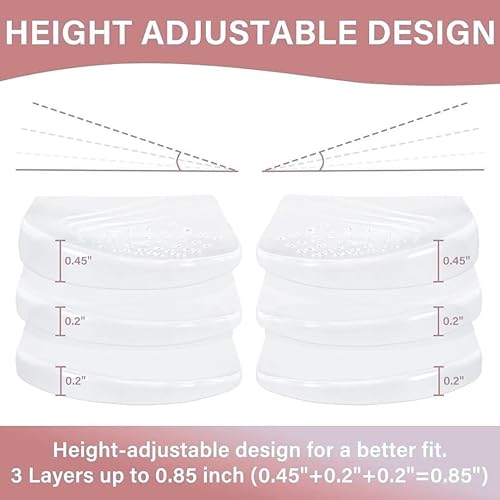 Miniatura 2 de Insertos ajustables de cuña de talón para plantillas de corrección de supinación y sobrepronación, plantillas ortopédicas adhesivas de talón medial