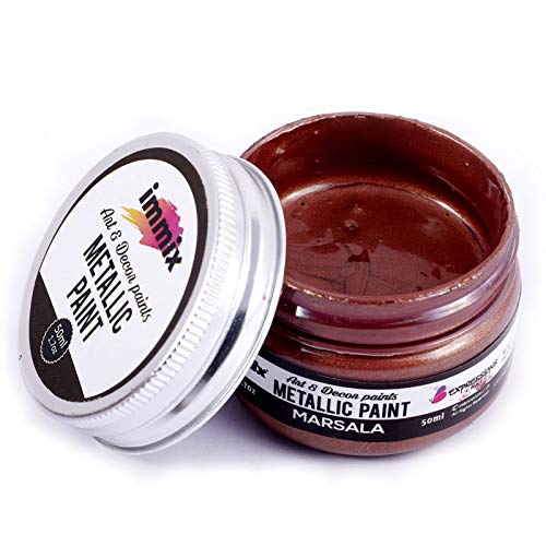 immix Acrylic Metallic Colours Marsala Grape Whine 50 Grams