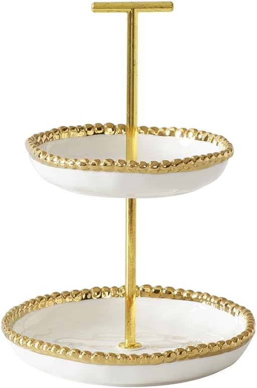 Pampa Bay Mini 2 Tier Stand, Golden Salerno, Kitchen, Gift