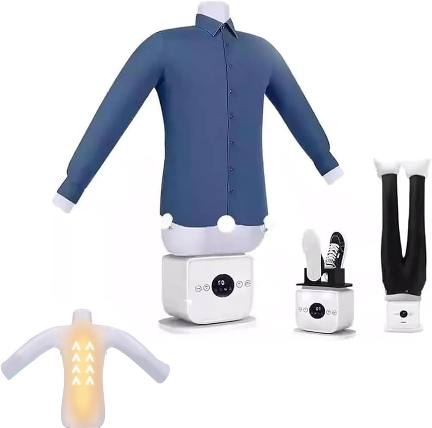 Automatic Hot Air Dryer & Iron,Clothes Dryer and Hands Wrinkle Remover for Shirts & Pants Gentle on All Fabrics