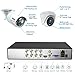JouSecu 8CH Home Security Camera System Outdoor Indoor, 2MP HD 5-in-1 Surveillance DVR Recorder and (4) Wired 1080P CCTV Bullet Dome Cameras with Night Vision, Email Alert, 1TB Hard Drive