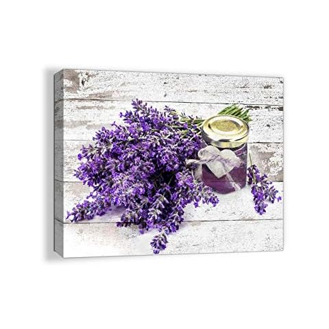Wanddekoration für Badezimmer, lila Lavendel, Kunstwerk für Wand, Badezimmer, Dekoration, Wandkunst, moderne Heimdekoration, Schlafzimmer, Kunst Cover