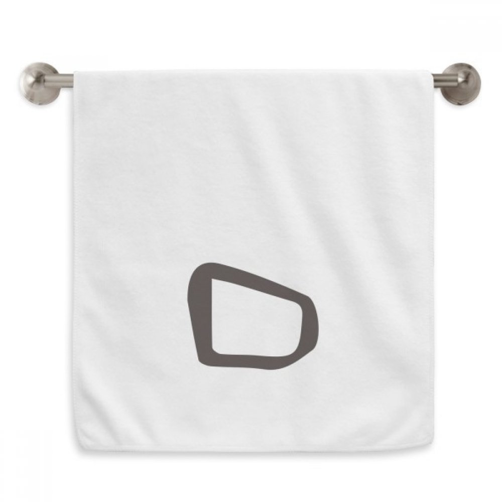 Serviette moelleuse inscription os chinois ding idéale pour sport et voyage