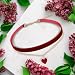 HekouJiub Gothic Samt Halskette Halloween Rot Trachtenkette Damen Choker Halskette mit Herzanhänger Verstellbare Herz Halsband 80er 90er Jahre Schleifenkette für Halloween Cosplay Party