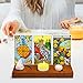 Tarot Card Holder, Playing Deck Display Stand For Tarot With Triple Moon Phases Symbol, Wooden Tarot Reading Decorative Tray With Smooth Surface, Witch Divination supplies & Wiccan Altar Decor