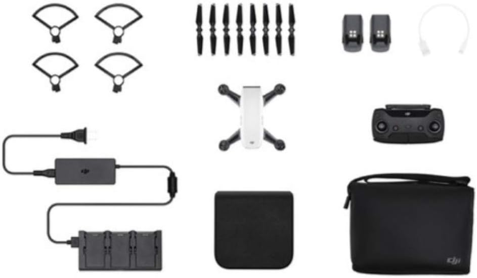 DJI Spark Quadcopter Fly More Combo, Alpine White