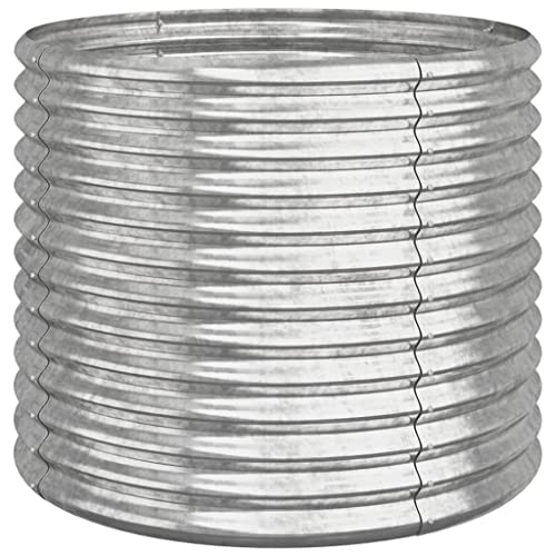 Bancal alto de metal redondo de 80x68 cm para hierbas y hortalizas 2
