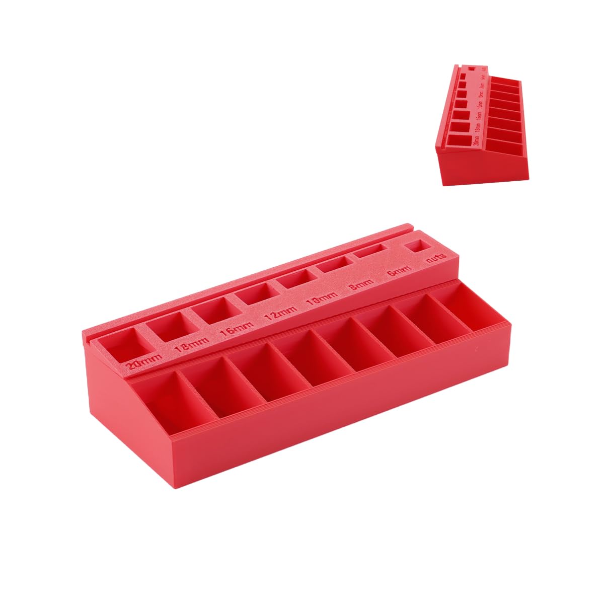 Orivin M3 Bolt Sorter, with 7 Measuring Slots Home Bolt Classifier Tool Ornament for Tackle Box Small Parts Screws Hardware Organizer - Image 2