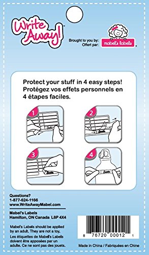 Mabel's Labels - Write Away - Laminated Dishwasher Resistant Labels - Boys, 30 Labels
