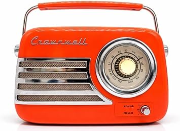 Retro Tasarımlı Bluetooth FM Radyo - HAVANA (TURUNCU)
