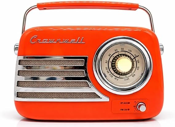 Retro Tasarımlı Bluetooth FM Radyo - HAVANA (TURUNCU)