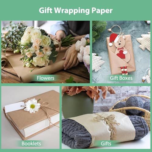 Image of Smart Living Eco Kraft 20 Inch 5 Mtr Natural Brown Paper Roll || 100 GSM || Perfect for Packing, Wrapping, Crafting, Shipping & DIY Projects || Unwaxed and Uncoated