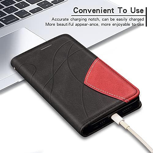 SUMIXON Case for Galaxy S20 Ultra, PU Leather Wallet Flip Folio Case for Samsung Galaxy S20 Ultra, Magnetic Shockproof Cover with Stand and Card Slots, Black