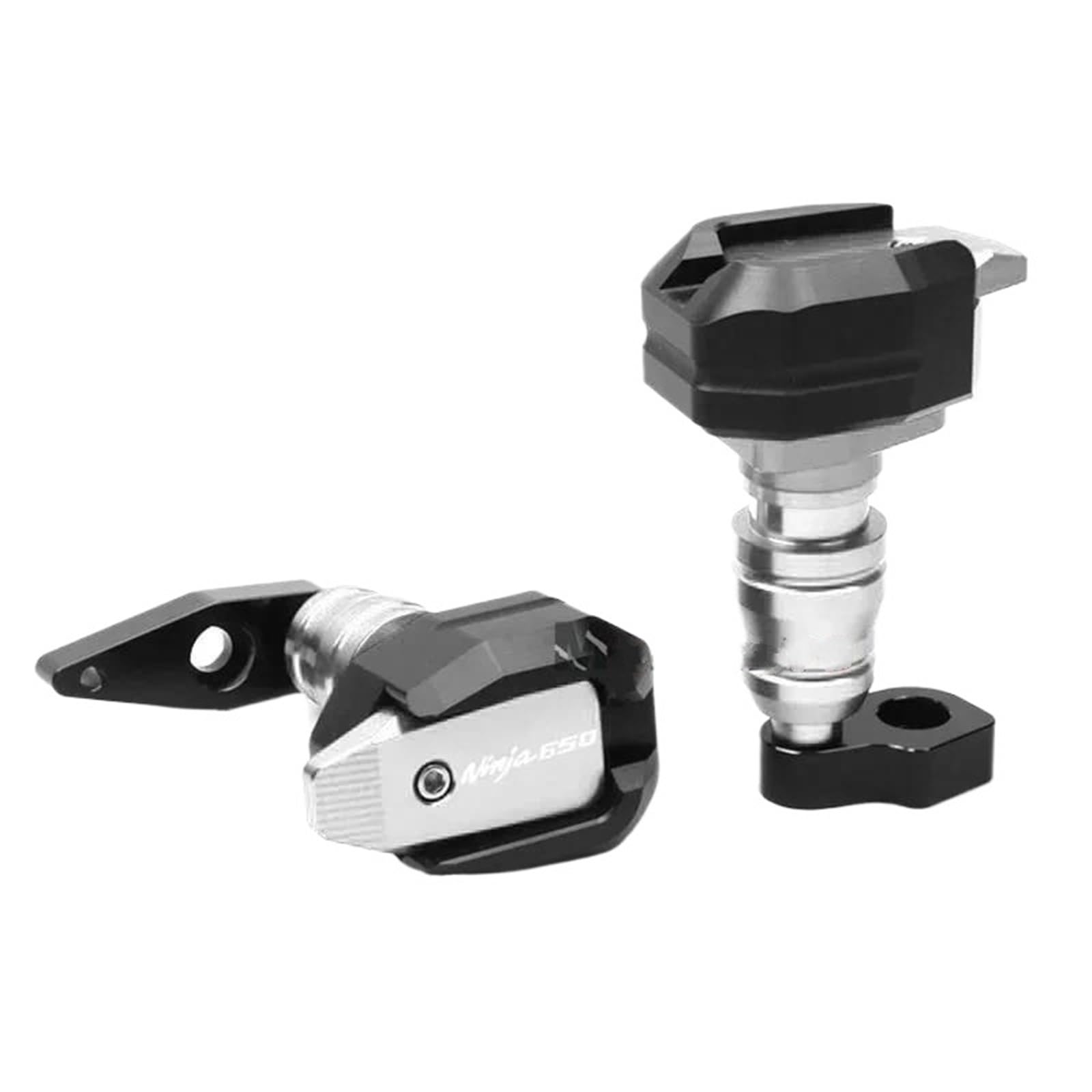Zabezpieczenie przed upadkiem Osłona Ramy Przesuwnej Motocykla Chroniąca Przed Upadkiem Crash Pad Do Kawasaki Ninja 650 NINJA650 2012-2016 Uaktualnij akcesoria(Silver)