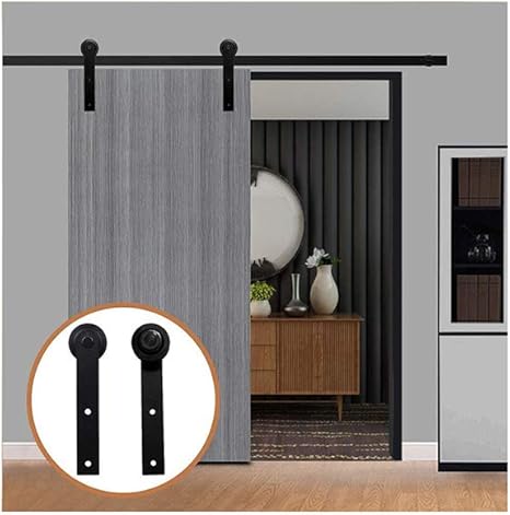 Amazon Lwzh 9ft 2 74m I型ハンガー 吊り引き戸 レール吊り引き戸 レトロスチール引き戸 シングルドア引き戸 金物レールセット I型ハンガー シングルドアクローゼットセット スライドレール ドア用金物