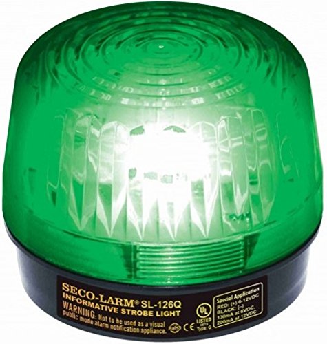 Seco-Larm Enforcer Xenon Strobe Light, 12VDC, Green Lens (SL-126Q/G)