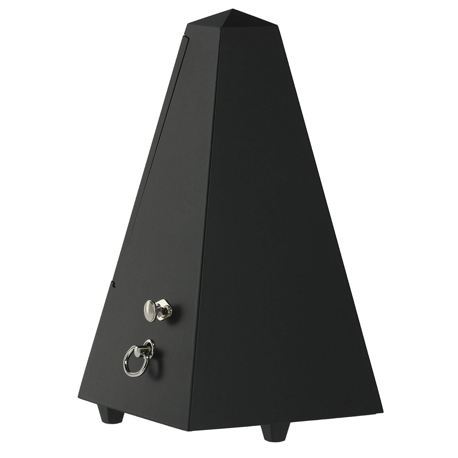 Wittner 816M - Metrónomo mecánico de madera con campana, color negro mate con gamuza de microfibra Keepdrum