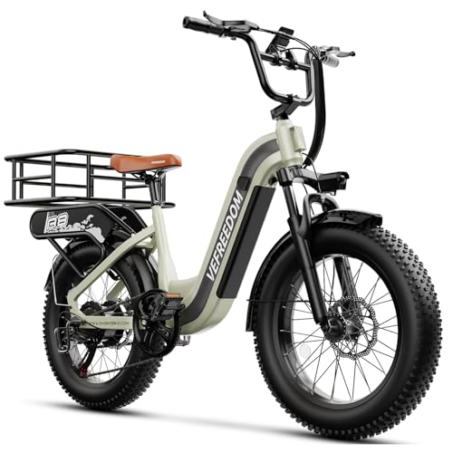 Ihahvc 1500W Electric Bike for Adults with Rear Basket