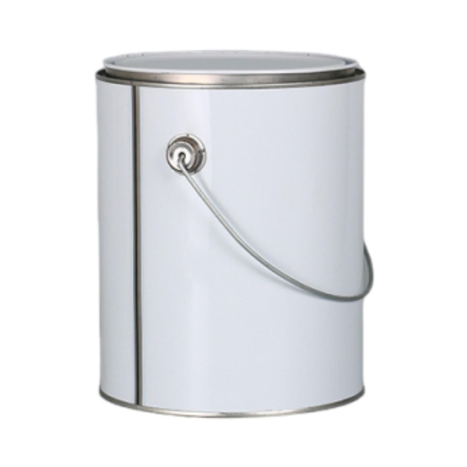 Empty Paint Can Storage Container 4L with Lid for Solvents, Paints, Varnish, DIY Adhesives, Iron Bucket with Handle