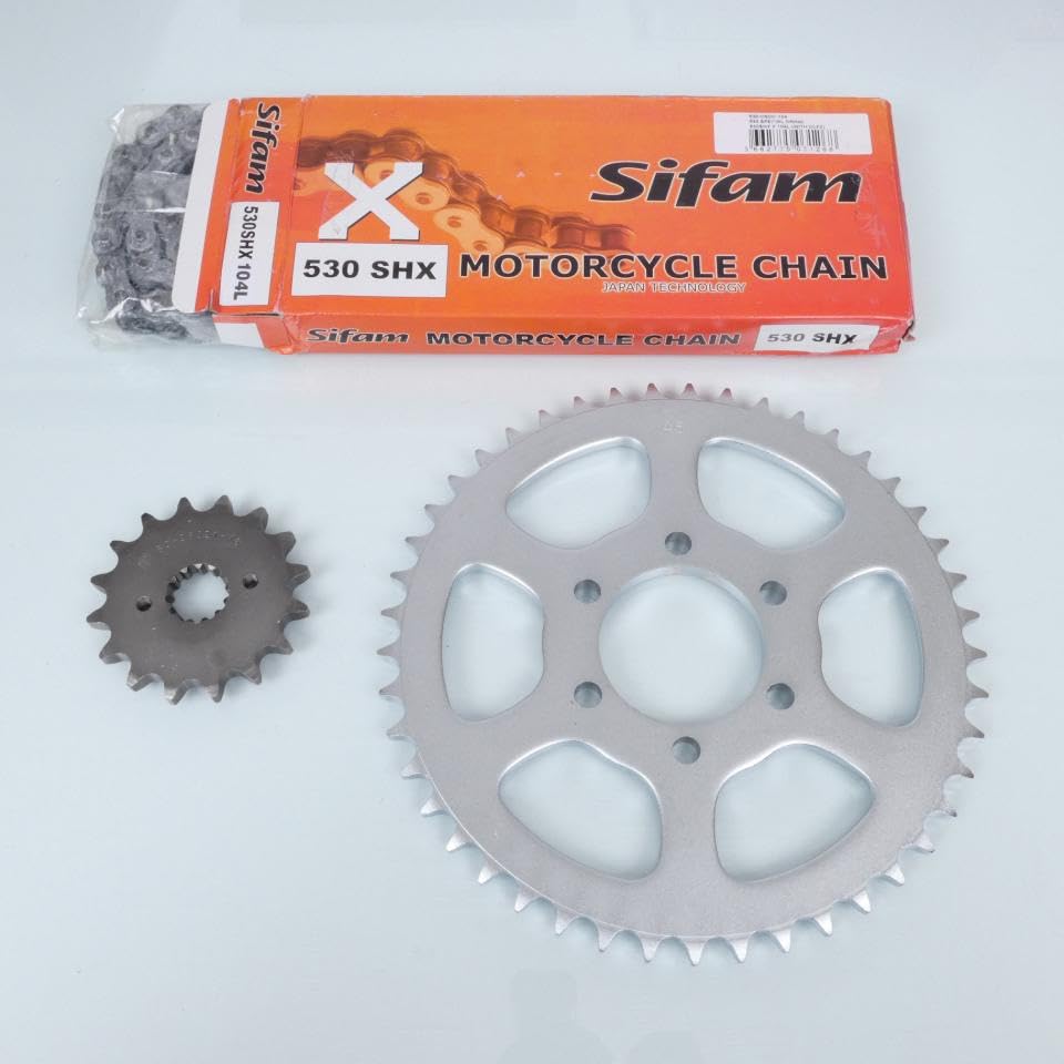 Kit chaîne Axring pour moto Suzuki 450 GS 1980-1989 pas 530 de rechange