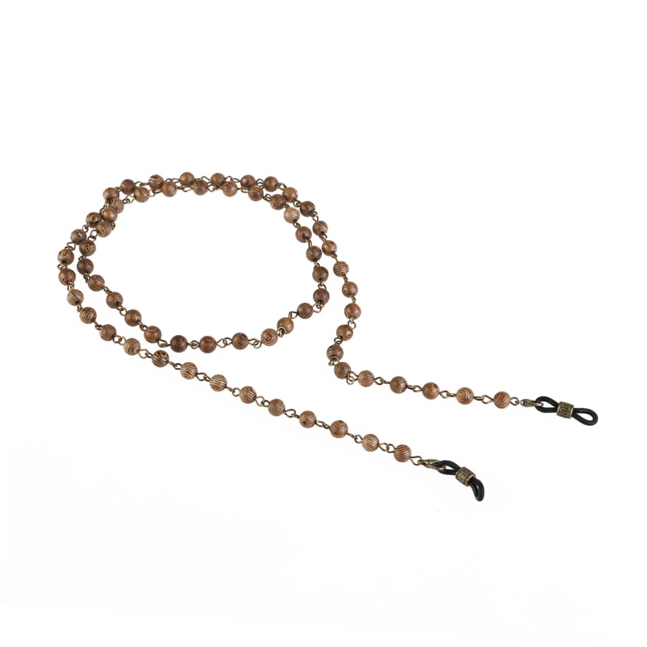 2stücke Wood Eyeglasses Kette Aus Natürlichem Hartholz Handgefertigter Brillenhalter Mit Perlen Stilvolle Brillenkette Für Damen Und Herren Für Sonnenbrillen Und Lesebrillen