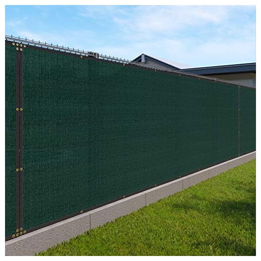 Windscreen4less Heavy Duty Privacy Screen Fence in Color Solid Green 4' x 50' Brass Grommets 150 GSM - Customized