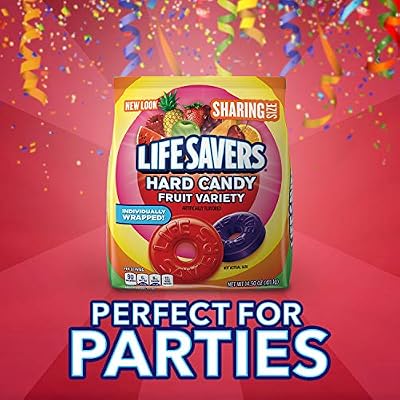 LIFE SAVERS Fruity Variety Hard Candy, 14.5-Ounce Sharing Size Bag (Pack of 6)